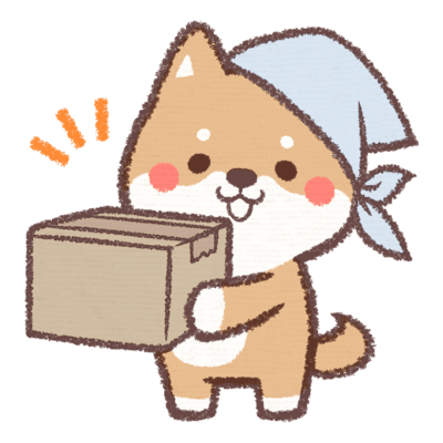 大掃除中の犬